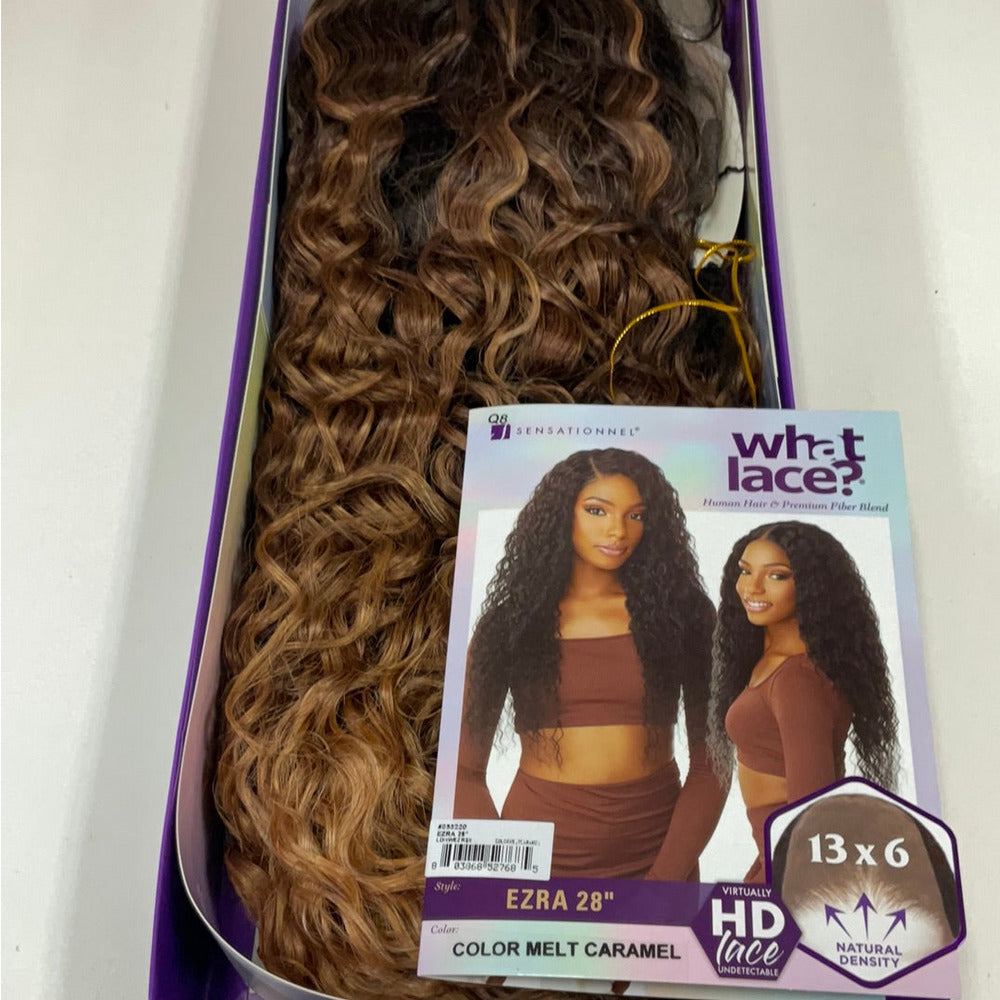 Sensationnel What Lace 13×6 HD Human‑Blend Wig – Ezra 28″