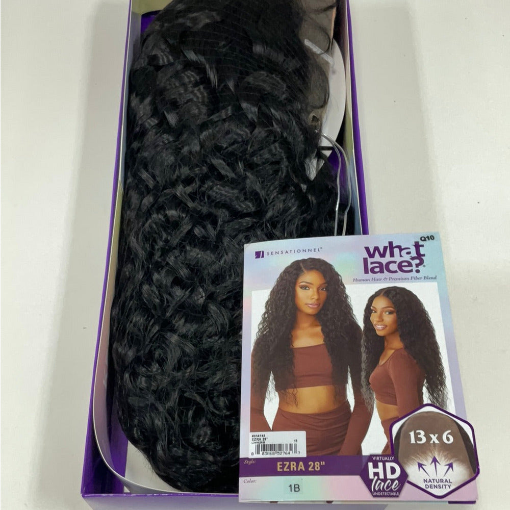 Sensationnel What Lace 13×6 HD Human‑Blend Wig – Ezra 28″
