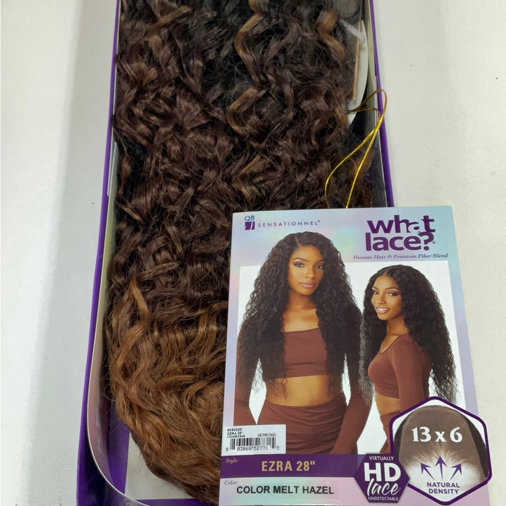 Sensationnel What Lace 13×6 HD Human‑Blend Wig – Ezra 28″