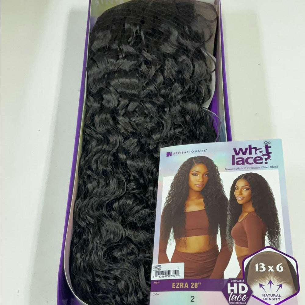 Sensationnel What Lace 13×6 HD Human‑Blend Wig – Ezra 28″