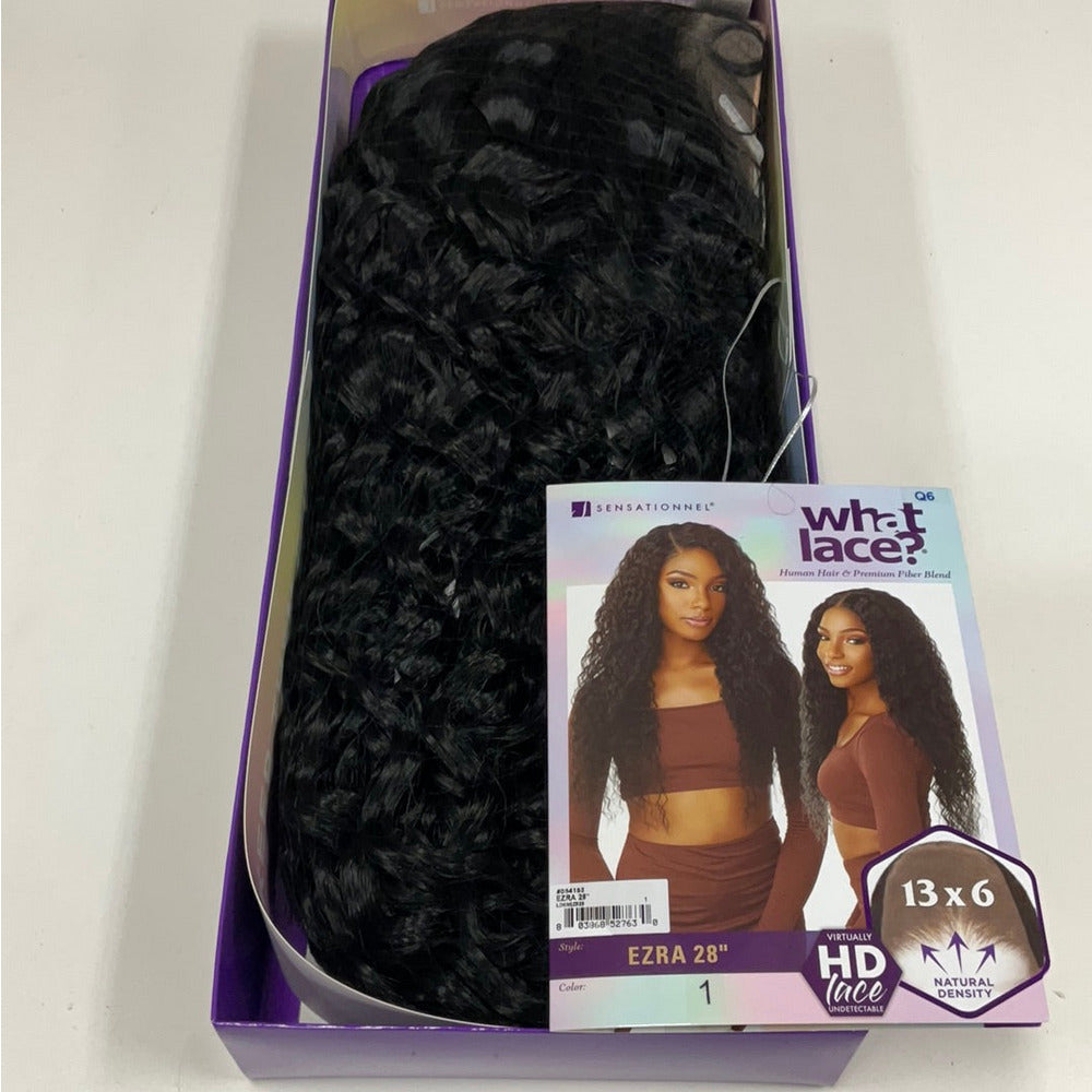 Sensationnel What Lace 13×6 HD Human‑Blend Wig – Ezra 28″