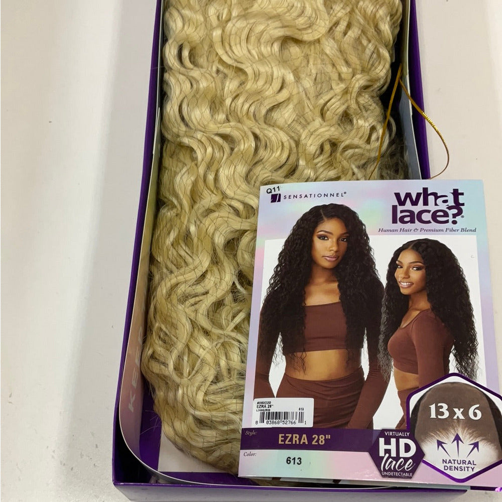 Sensationnel What Lace 13×6 HD Human‑Blend Wig – Ezra 28″