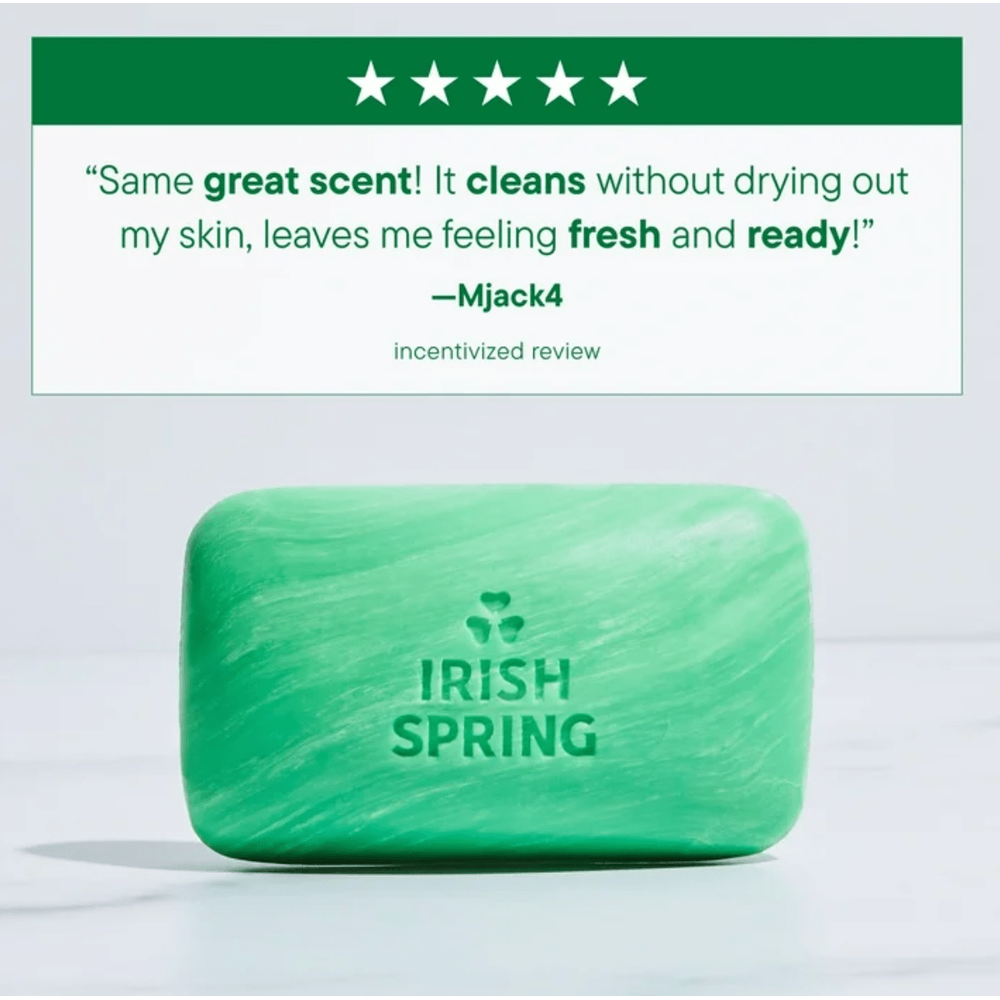 Irish Spring Deodorant Bar Soap for Men – 3.7oz - Beauty Exchange Beauty Supply