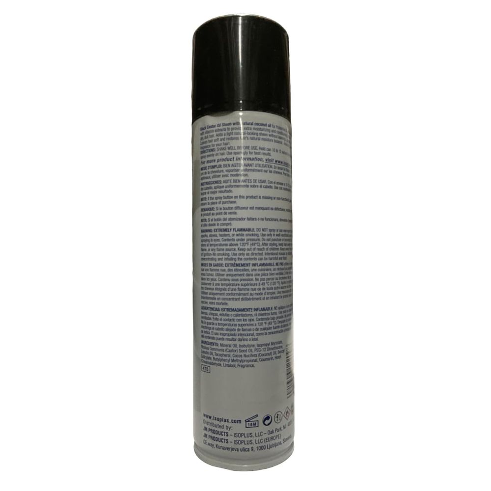 Isoplus Black Castor Oil Sheen – Conditioning Shine Spray – 9 oz - Beauty Exchange Beauty Supply