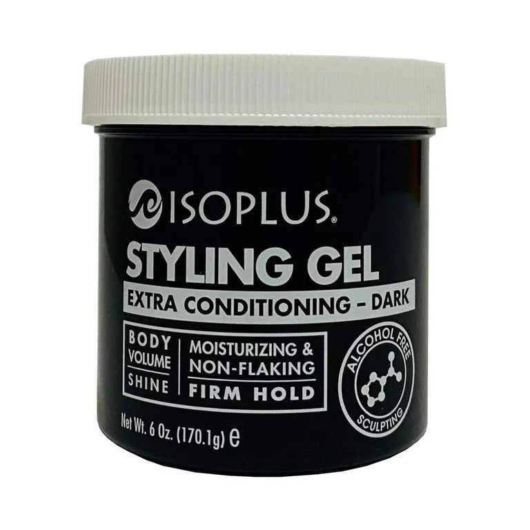 ISOPLUS Hair Styling Gel – Extra Conditioning DARK - Beauty Exchange Beauty Supply
