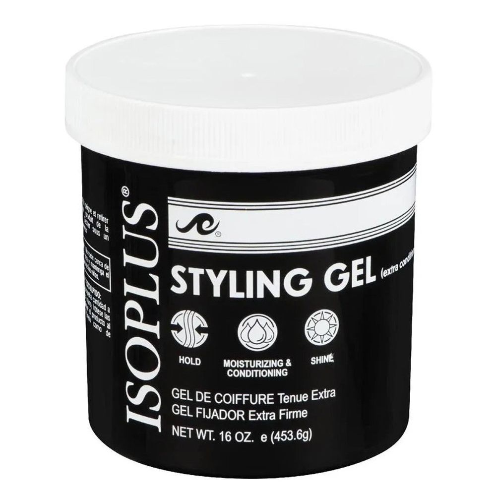 ISOPLUS Hair Styling Gel – Extra Conditioning DARK - Beauty Exchange Beauty Supply