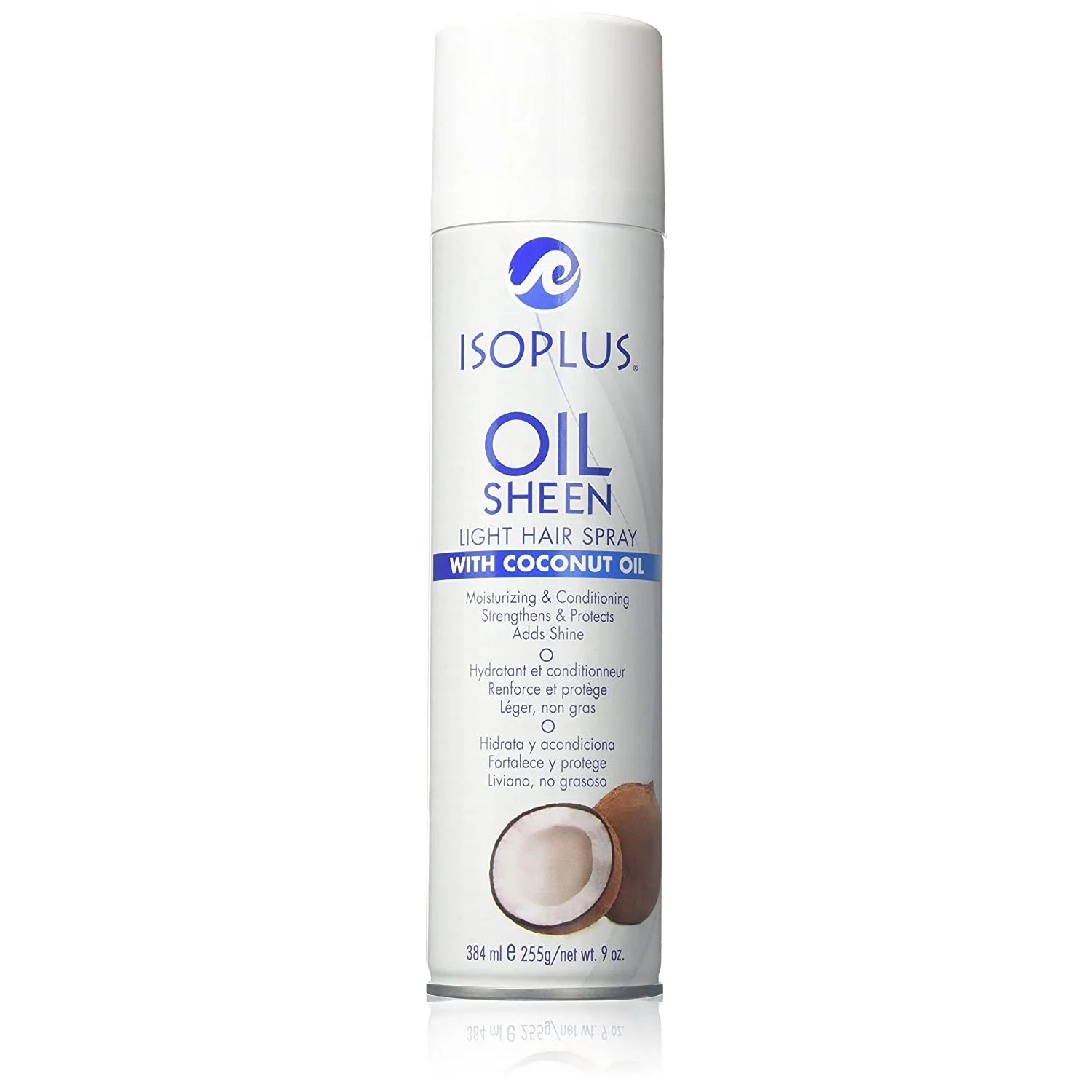 Isoplus Oil Sheen Light Hair Spray – 9 oz & 2 oz - Beauty Exchange Beauty Supply