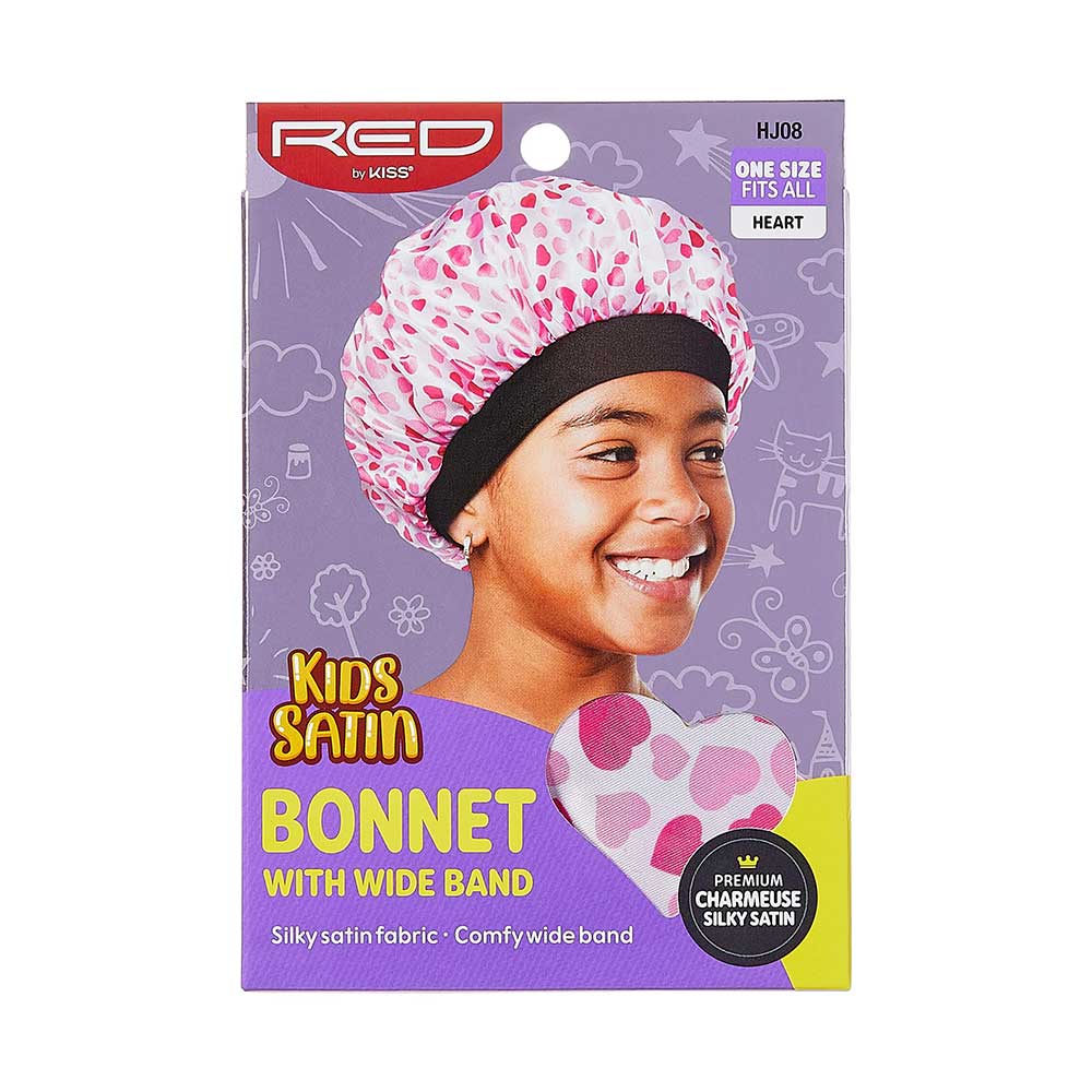 Red by Kiss Kids Satin Bonnet – Cute Prints