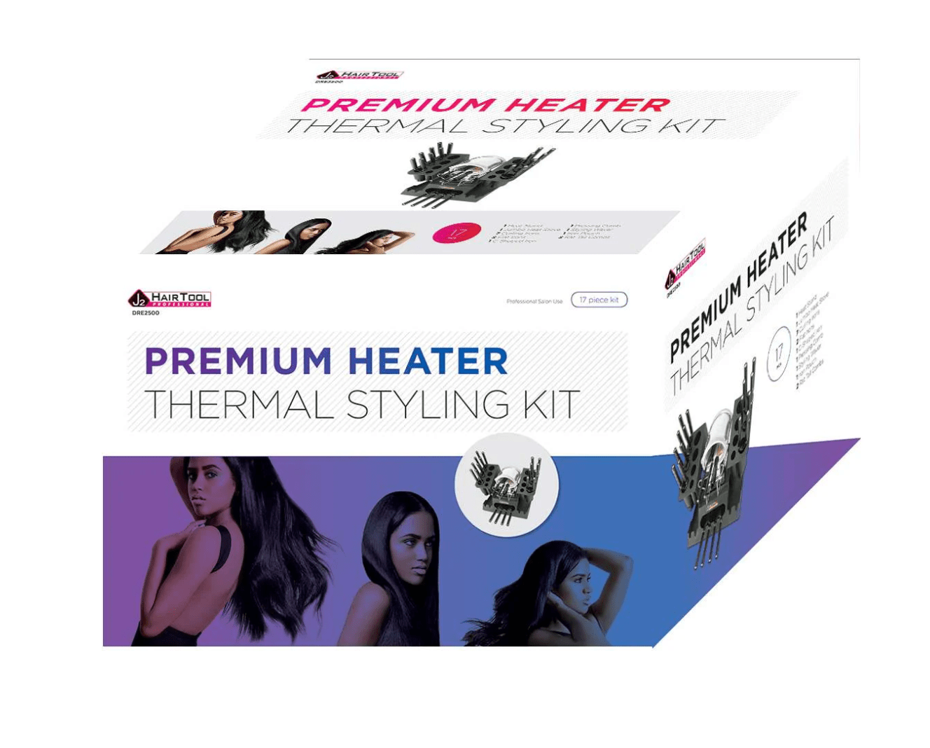 J2 Hair Tool Premium Heater Thermal Styling Kit – 17 PCS - Beauty Exchange Beauty Supply