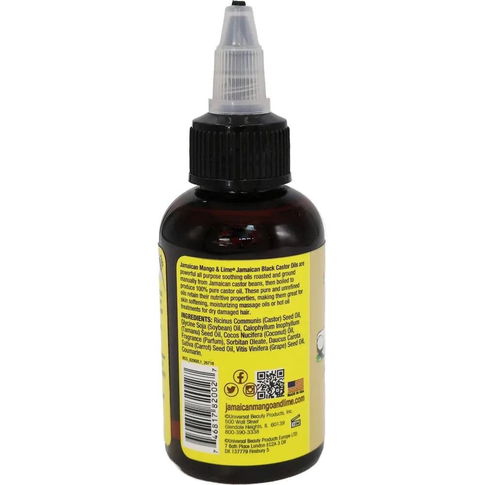 Jamaican - Mango & Lime | 2 Variants | Black Castor Oil - Original, Coconut | Nourishes | Strengthen Hair | 2Oz - Beauty Exchange Beauty Supply