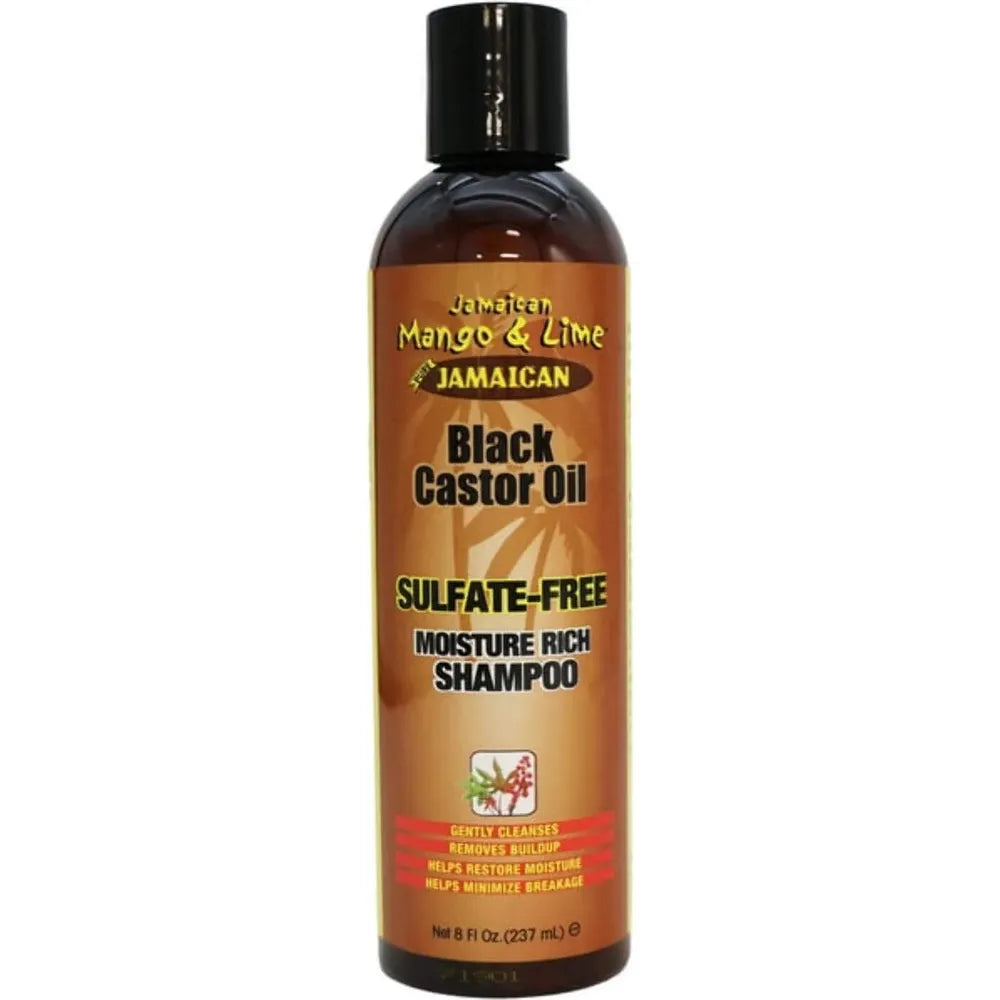 Jamaican - Mango Lime | Black Castor Oil | 2 Variants | Moisture Rich Shampoo ( Sulfate - Free) | Moisture Rich Conditioner (Paraben - Free) | 8Oz || - Beauty Exchange Beauty Supply
