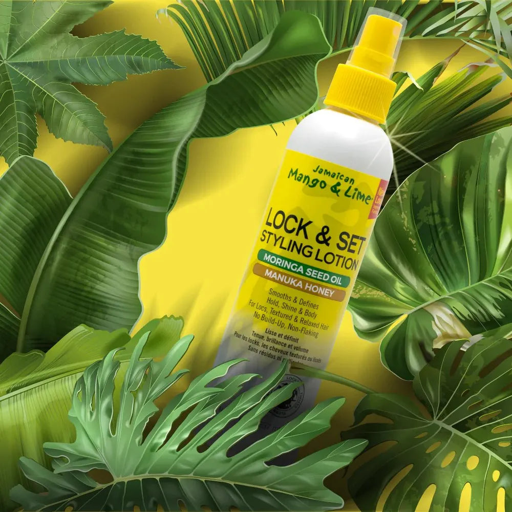 Jamaican - Mango & Lime | Lock And Set Styling Lotion | Moringa Seed Oil | Manuka Honey | Smooths & Defines | Hold | Shine | Non - Flaking | Textured & Relaxed Hairs | 8Oz | - Beauty Exchange Beauty Supply