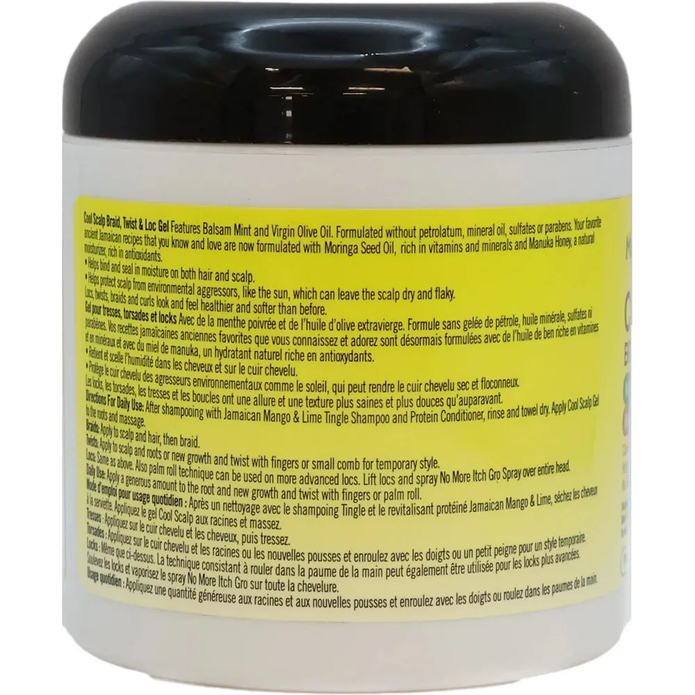 Jamaican - Mango Lime | No More Itch Cool Scalp | Braid Twist & Lock Hair Gel | Moringa Seed Oil | Manuka Honey | Cooling Sensation | Prevent Dry Scalp & Breakage | 6Oz | - Beauty Exchange Beauty Supply