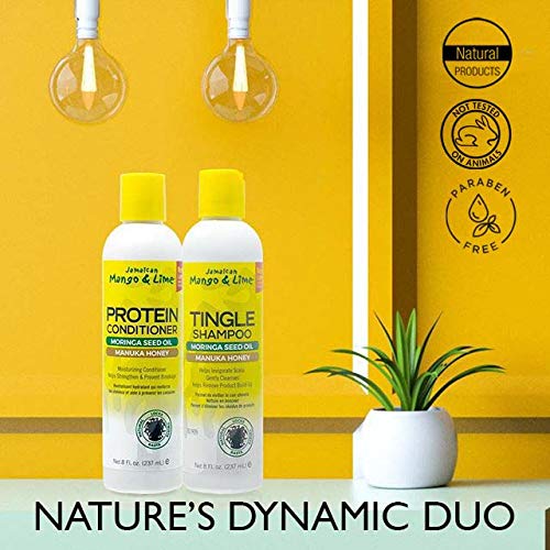 Jamaican - Mango Lime | Protein Conditioner Moisturizing | Moringa Seed Oil | Manuka Honey | Prevent Breakage | Helps Strengthen | 8 Oz | - Beauty Exchange Beauty Supply