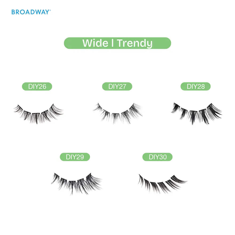 Broadway Trendy DIY Cluster Lashes – (70–112pcs)