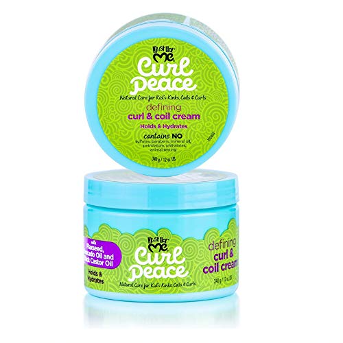 Just For Me Curl Peace Defining Curl & Coil Cream – Flaxseed, Avocado & Castor Oil (12 oz) - Beauty Exchange Beauty Supply
