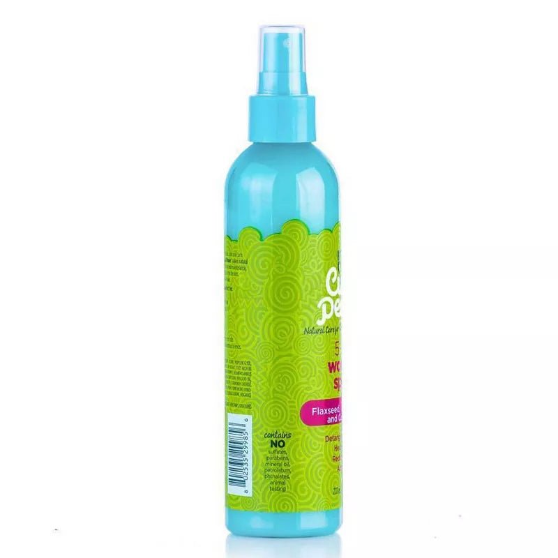 Just For Me Curl Peace Kids 5 - in - 1 Wonder Spray – Detangles, Adds Shine & Heat Protects (8 fl oz) - Beauty Exchange Beauty Supply