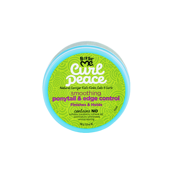 Just For Me Curl Peace Kids Smoothing Ponytail & Edge Control – Flaxseed, Avocado & Castor Oil (5.5 oz) - Beauty Exchange Beauty Supply