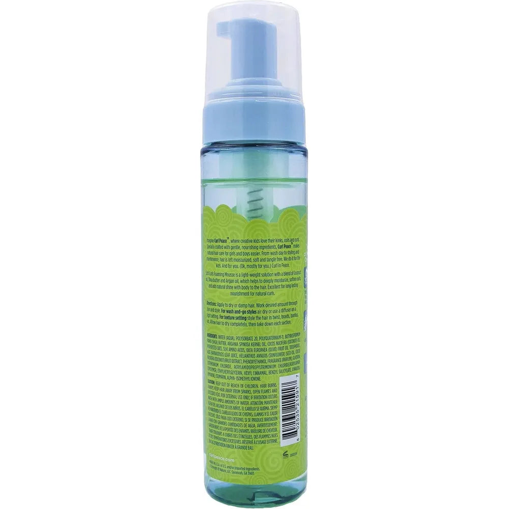 Just For Me Curl Peace Soft Curls Foaming Mousse – Lightweight Hold & Frizz Control (8.5oz) - Beauty Exchange Beauty Supply