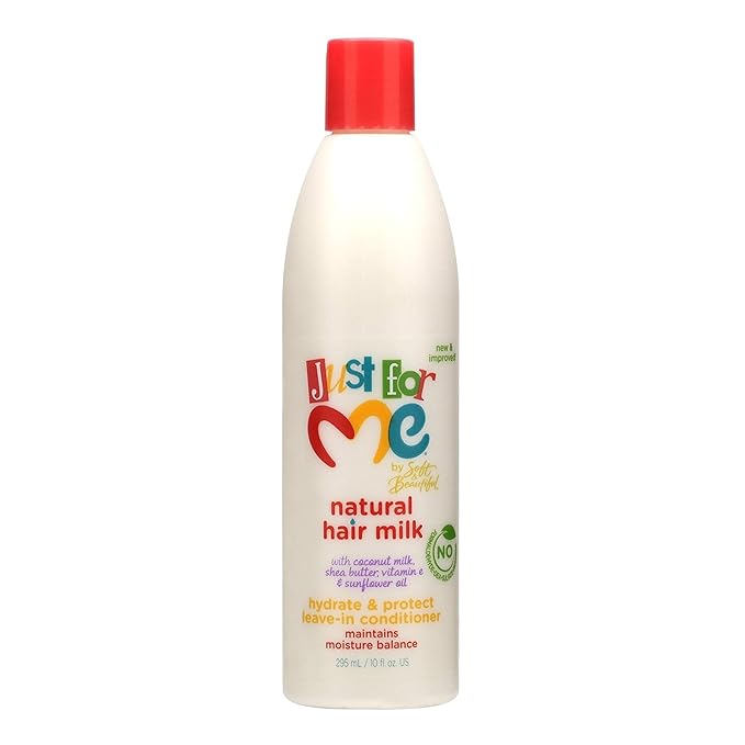 Just For Me Natural Hair Milk Hydrate & Protect Leave - In Conditioner – 10 oz - Beauty Exchange Beauty Supply
