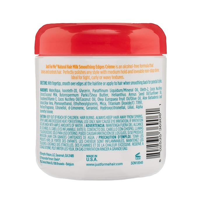 Just For Me Natural Hair Milk Smoothing Edges Crème – Tames Flyaways & Adds Shine (6 oz) - Beauty Exchange Beauty Supply