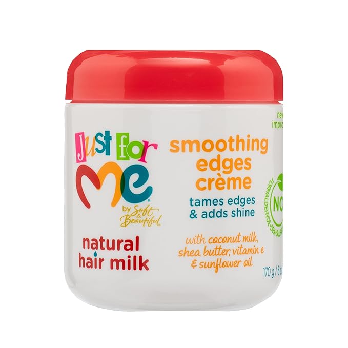 Just For Me Natural Hair Milk Smoothing Edges Crème – Tames Flyaways & Adds Shine (6 oz) - Beauty Exchange Beauty Supply