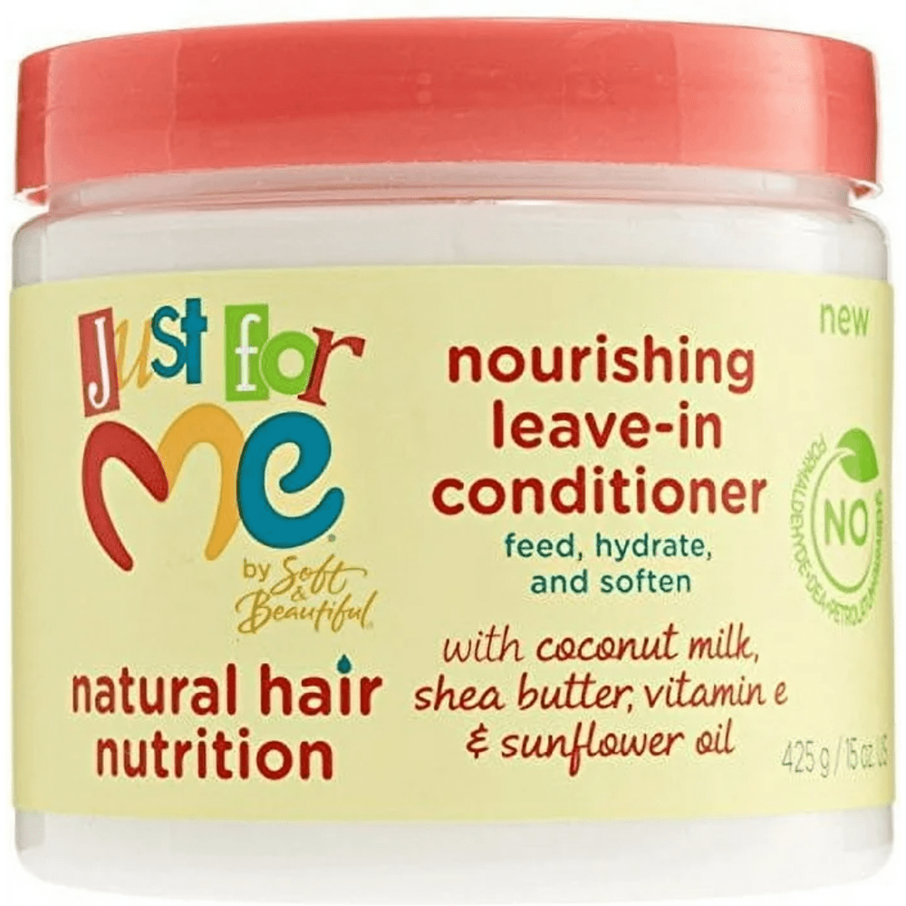 Just For Me Nourishing Leave - In Conditioner – Hydrates, Softens & Strengthens (15 oz) - Beauty Exchange Beauty Supply