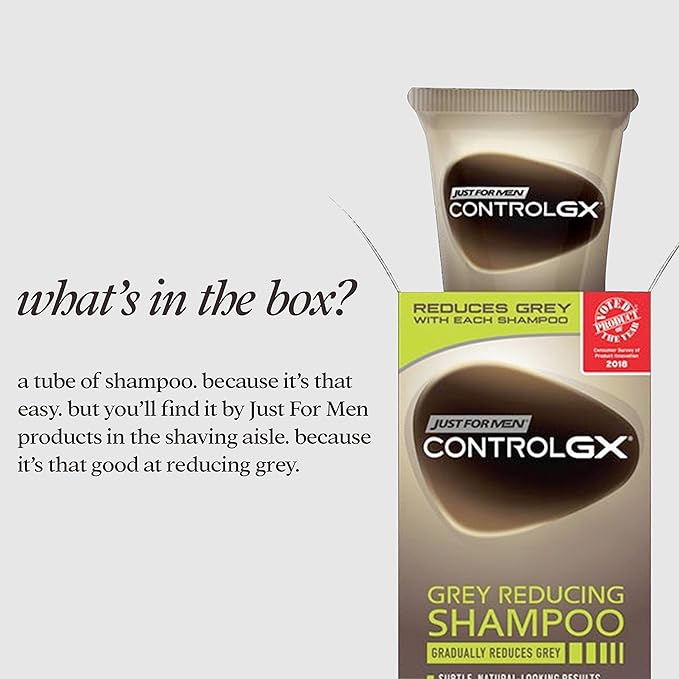 Just For Men Control GX Grey Reducing Shampoo – 5 fl oz (No - Mess, Easy Comb - In Formula) - Beauty Exchange Beauty Supply