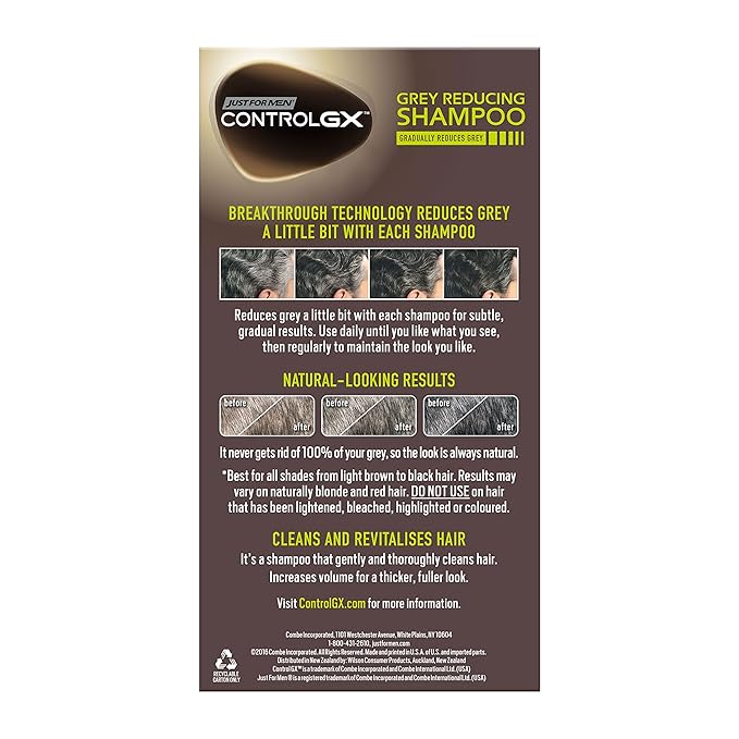 Just For Men Control GX Grey Reducing Shampoo – 5 fl oz (No - Mess, Easy Comb - In Formula) - Beauty Exchange Beauty Supply