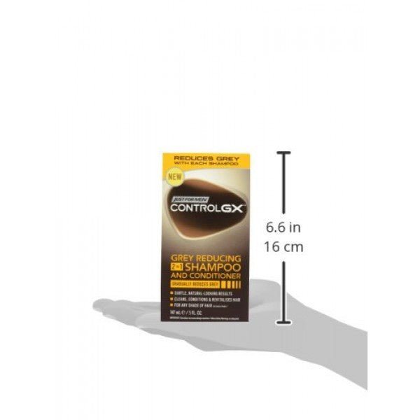 Just For Men Grey Reducing 2 - in - 1 Shampoo & Conditioner – Gradual Grey Blending, 5 fl oz - Beauty Exchange Beauty Supply