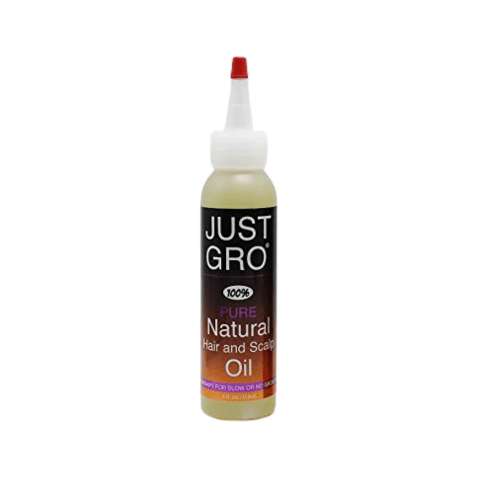 JUST GRO 100% Pure Natural Hair & Scalp Oil | Growth Support for Thinning, Shedding & Breakage | 4 oz - Beauty Exchange Beauty Supply