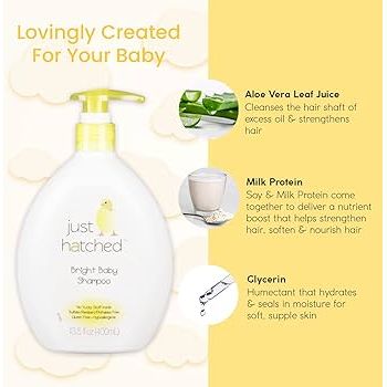 Just Hatched Baby Wash Collection | 3 Variants - Shampoo & Body Wash (13.5 fl oz) - Beauty Exchange Beauty Supply
