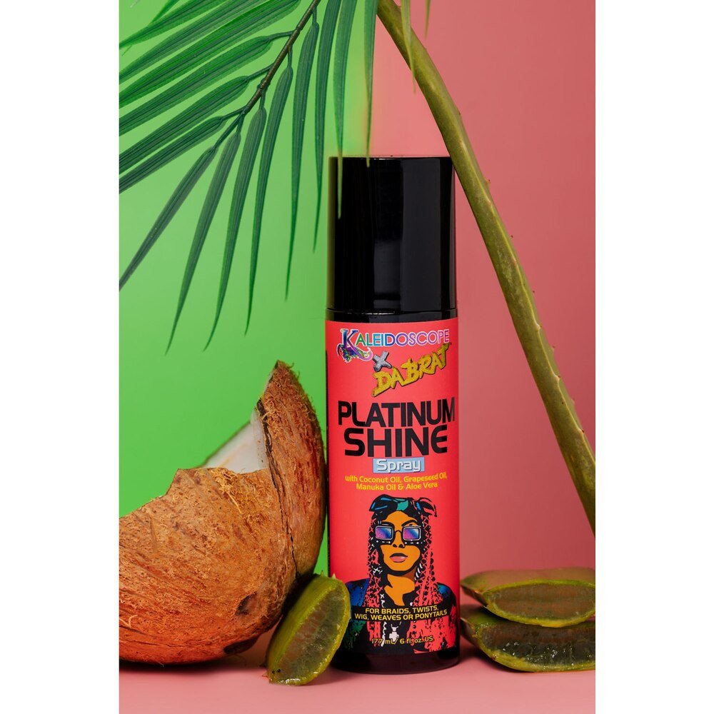 Kaleidoscope Da Brat - Platinum Shine Spray | Coconut Oil | Grape - seed Oil | Manuka Oil | Aloe Vera | Female | 6Oz - Beauty Exchange Beauty Supply