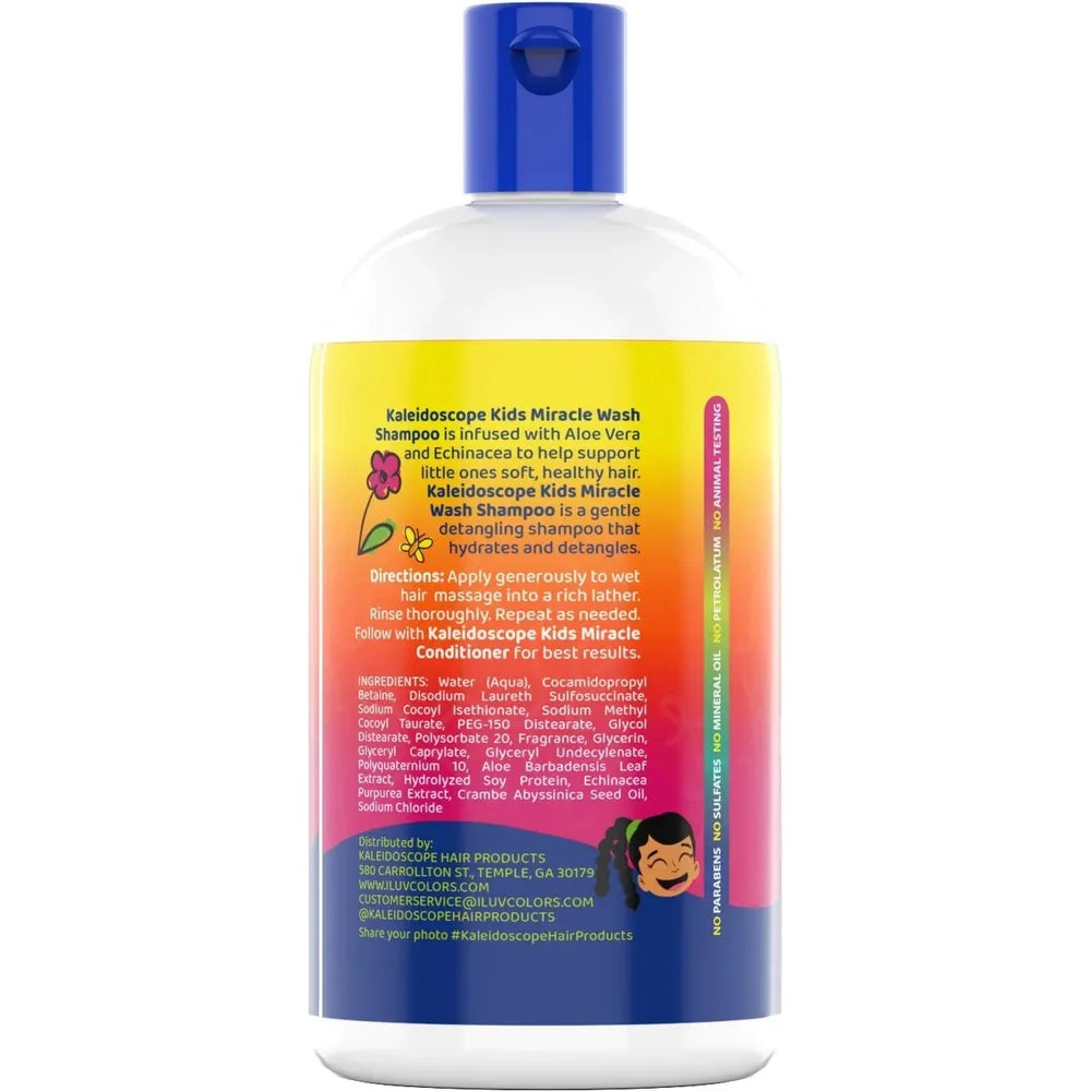 Kaleidoscope Kids - Miracle Wash Detangling Shampoo | Aloe vera | Echinacae Extract | 12 oz - Beauty Exchange Beauty Supply