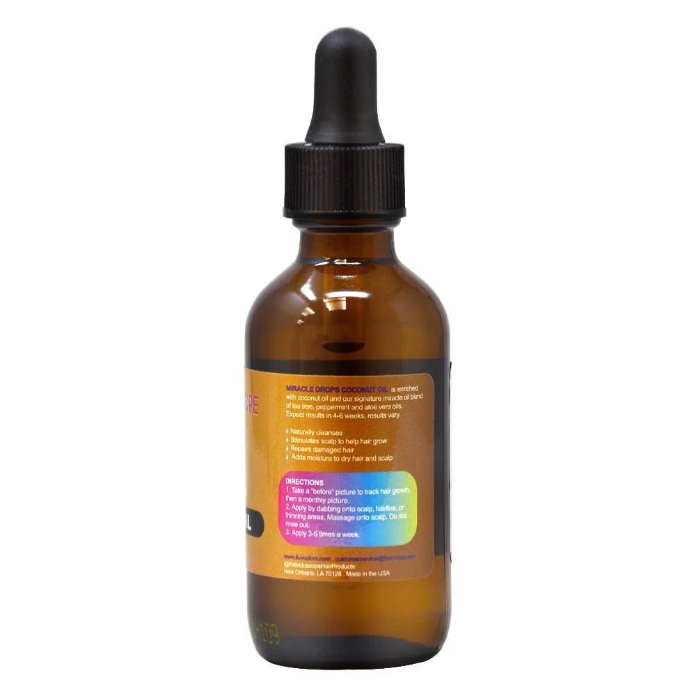 Kaleidoscope Miracle Drops - Hair Growth Oil | 2 Variants | Extra Strength & Coconut Oil | 2 fl oz - Beauty Exchange Beauty Supply