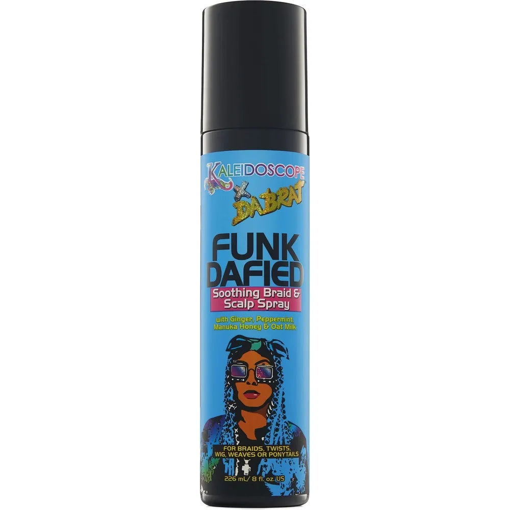Kaleidoscope x Da Brat - Funk Dafied | Soothing Braid and Scalp Spray | Ginger | Pepper Mint | Manuka Honey | Oat Milk | 8Oz - Beauty Exchange Beauty Supply