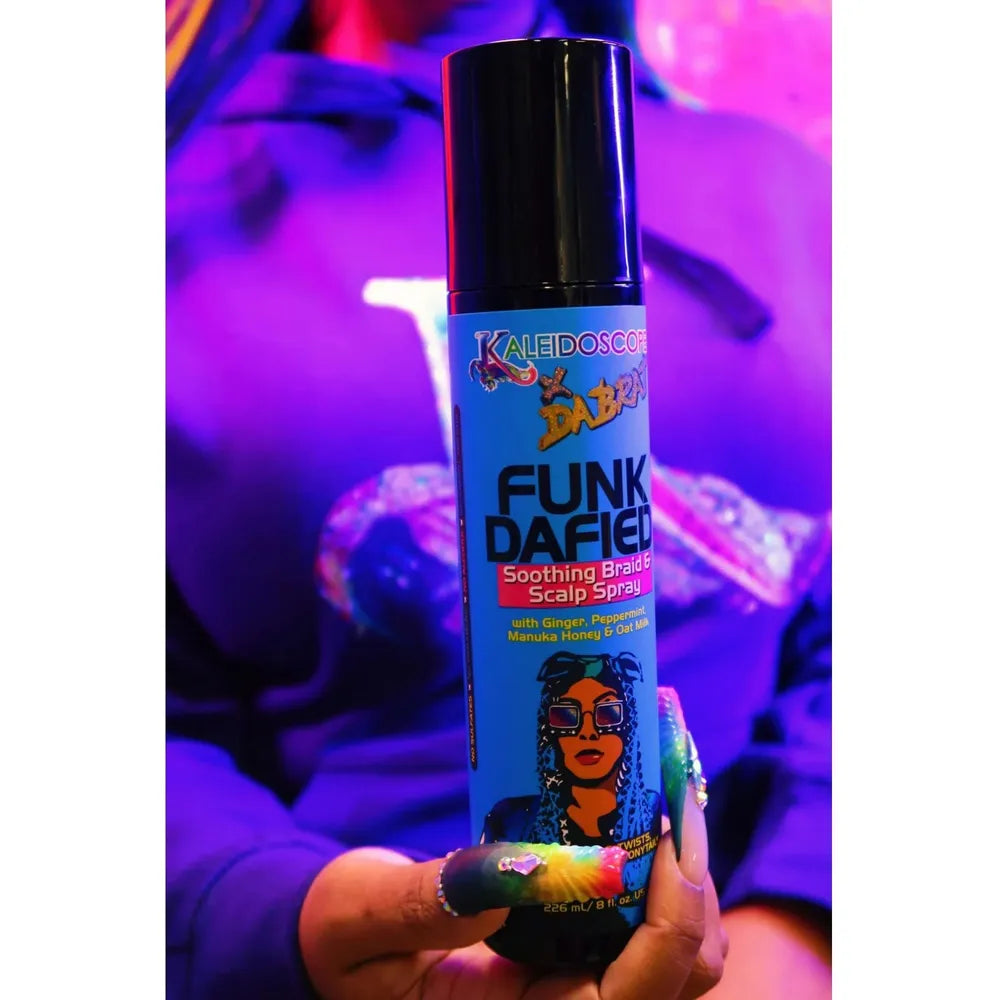 Kaleidoscope x Da Brat - Funk Dafied | Soothing Braid and Scalp Spray | Ginger | Pepper Mint | Manuka Honey | Oat Milk | 8Oz - Beauty Exchange Beauty Supply