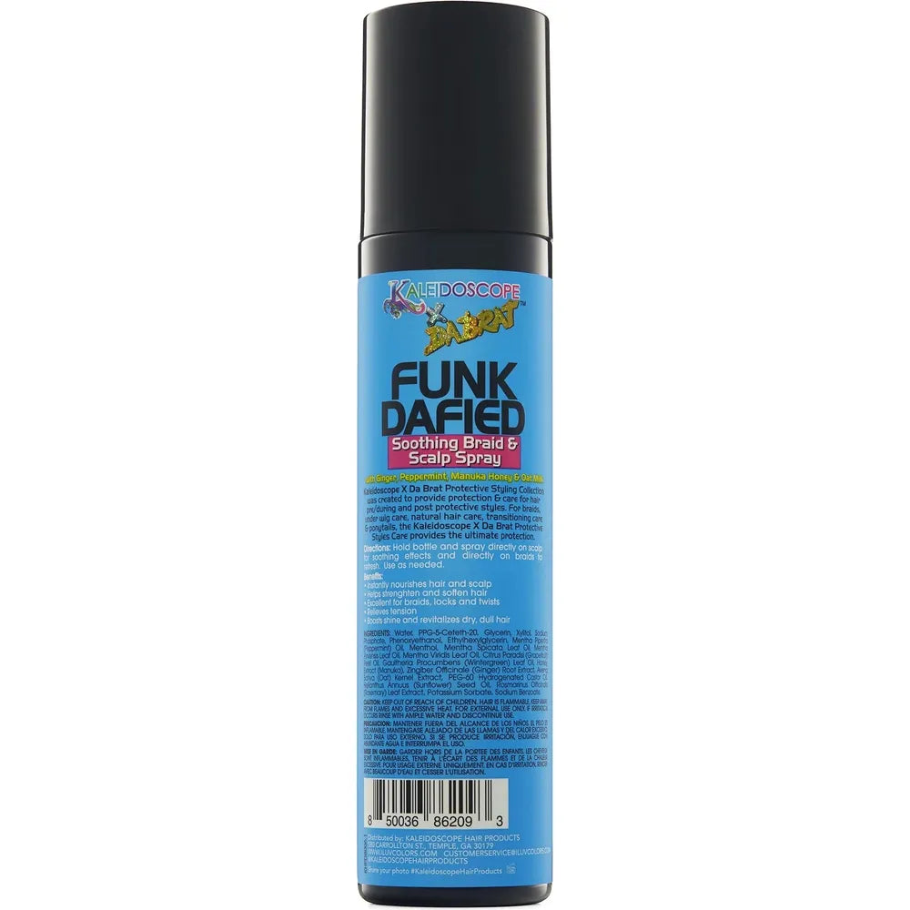 Kaleidoscope x Da Brat - Funk Dafied | Soothing Braid and Scalp Spray | Ginger | Pepper Mint | Manuka Honey | Oat Milk | 8Oz - Beauty Exchange Beauty Supply