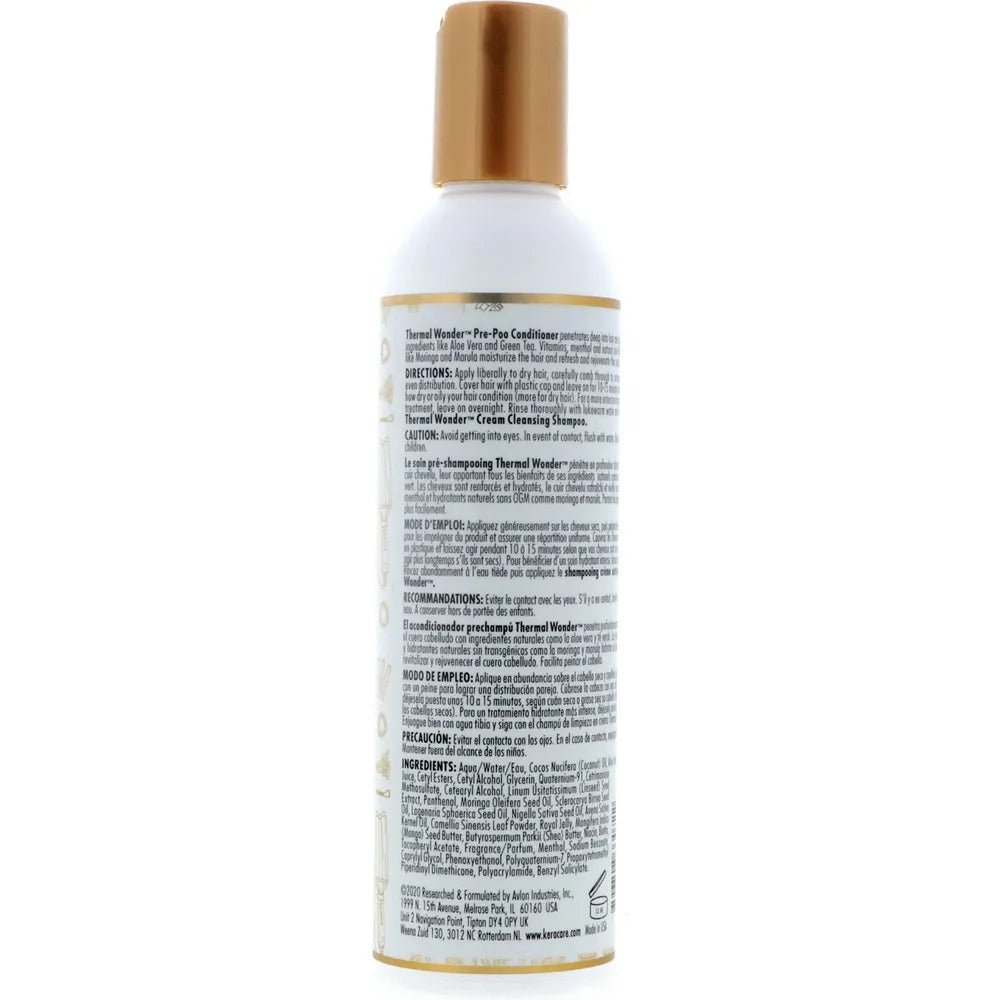 KeraCare Avlon Thermal Wonder Cleansing Shampoo – Gentle, Yet Powerful Shampoo for Heat - Damaged Hair - 8 Oz - Beauty Exchange Beauty Supply