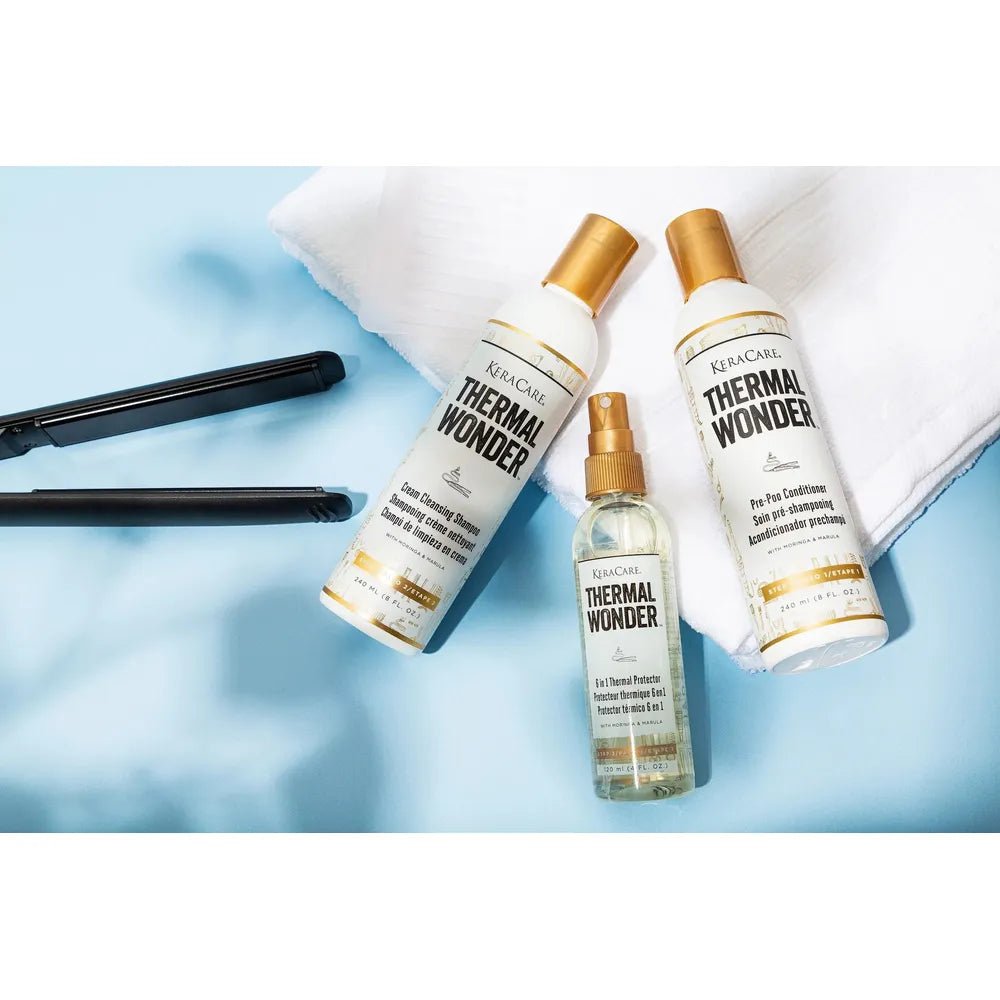 KeraCare Avlon Thermal Wonder Cleansing Shampoo – Gentle, Yet Powerful Shampoo for Heat - Damaged Hair - 8 Oz - Beauty Exchange Beauty Supply