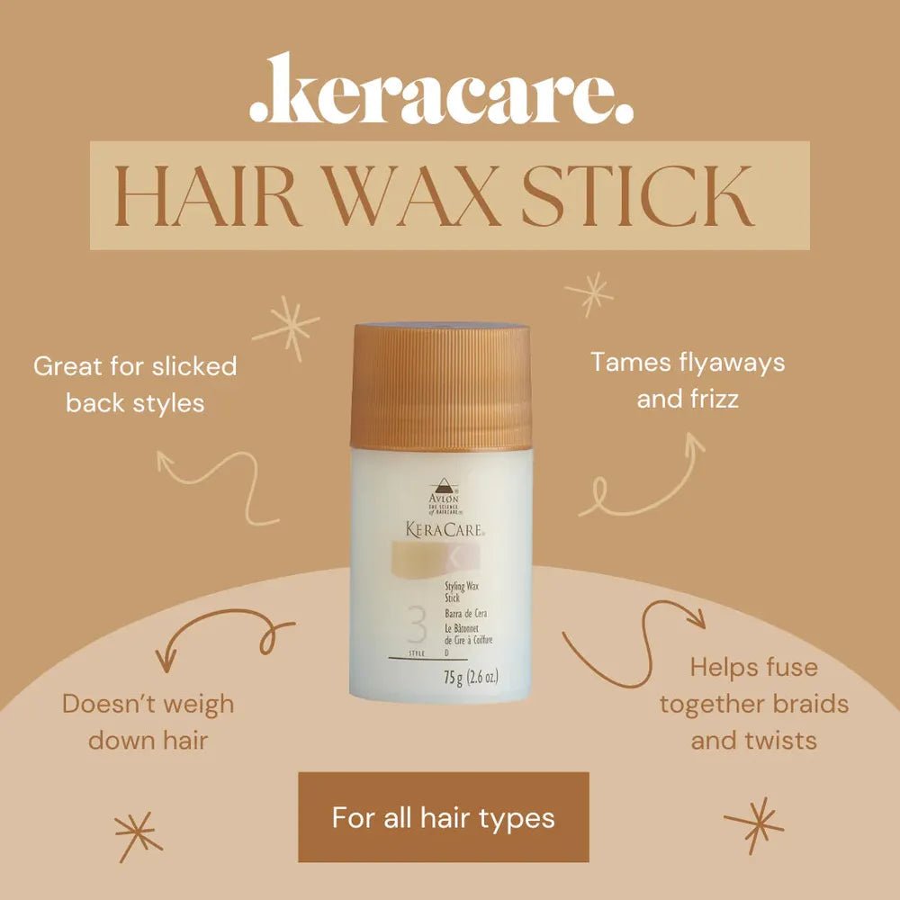 KeraCare Edge & Effect Styling Wax โ 2.6oz Style 3 | Sleek Definition โข Frizz Control โข Creative Styling Power - Beauty Exchange Beauty Supply