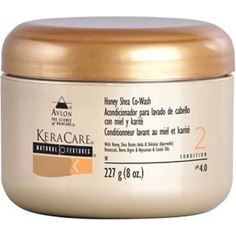 KeraCare Honey Shea Co - Wash 8 oz – Moisturizing, Sulfate - Free Cleanser for Natural & Curly Hair - Beauty Exchange Beauty Supply
