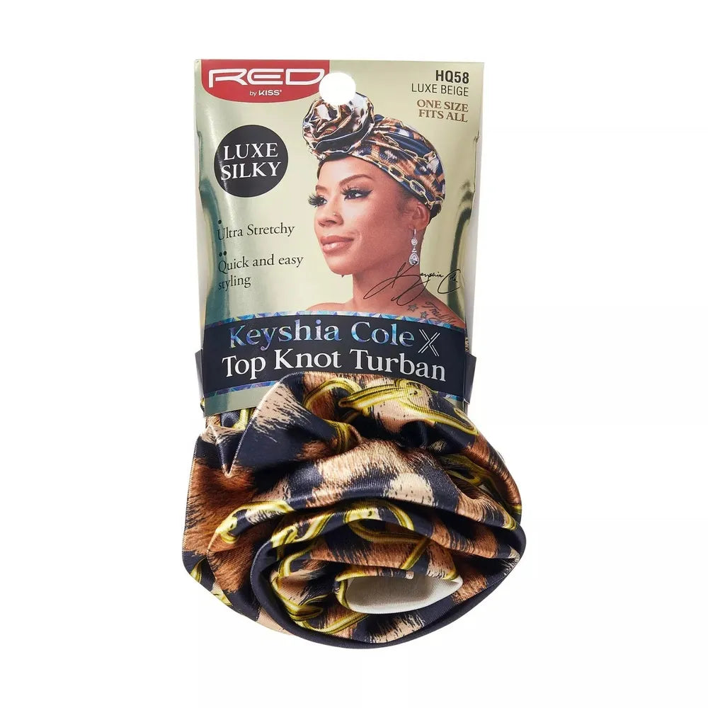 Keyshia Cole x Red by Kiss Top Knot Turban โ Effortless Glam, Everyday Comfort (One Size Fits Most)) - Beauty Exchange Beauty Supply