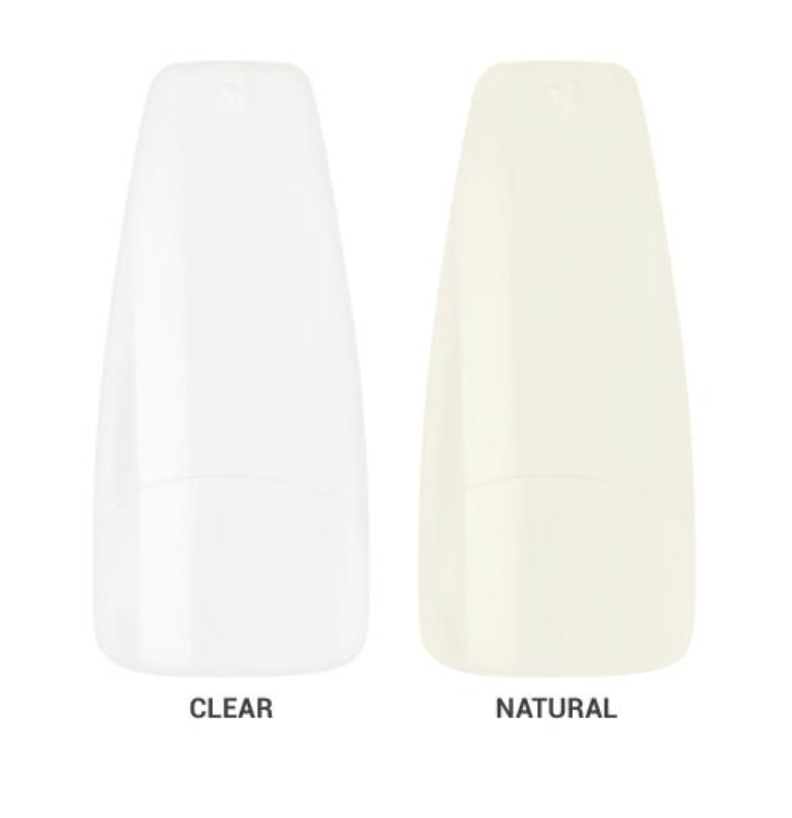KISS 20 Tips Clear Coffin Nails – TN01 - Beauty Exchange Beauty Supply