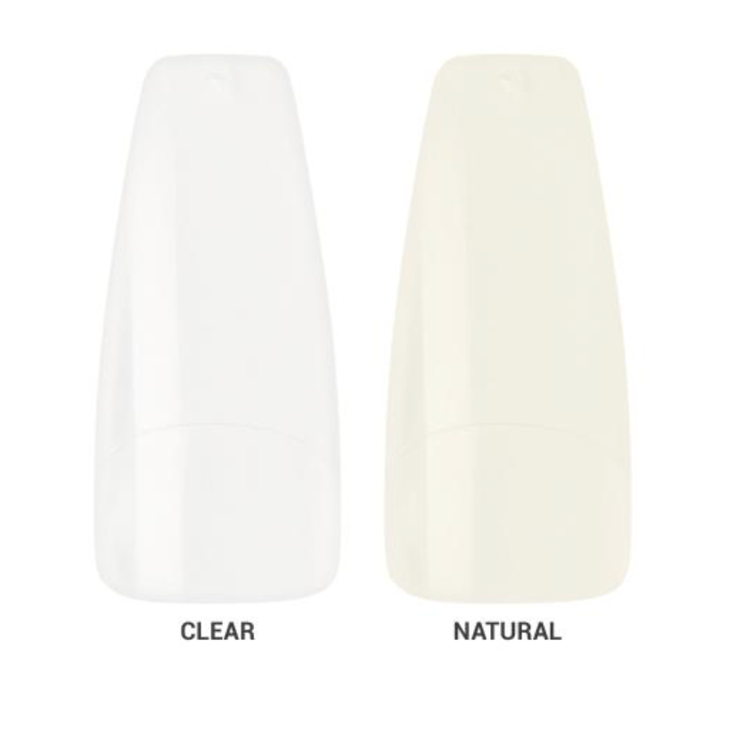 KISS 20 Tips Clear Coffin Nails – TN01 - Beauty Exchange Beauty Supply