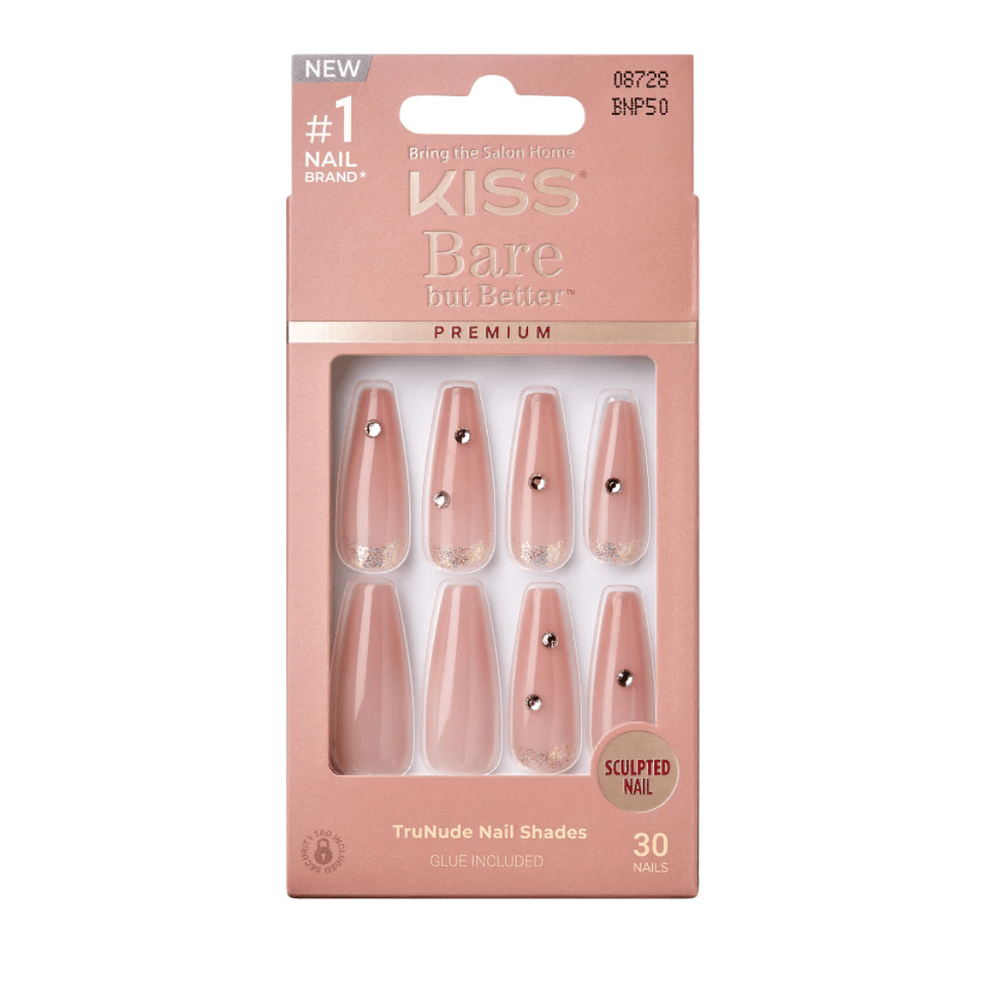 KISS Bare but Better Premium Nails – Shiny TruNude Shades (BN & BNP Series) - Beauty Exchange Beauty Supply
