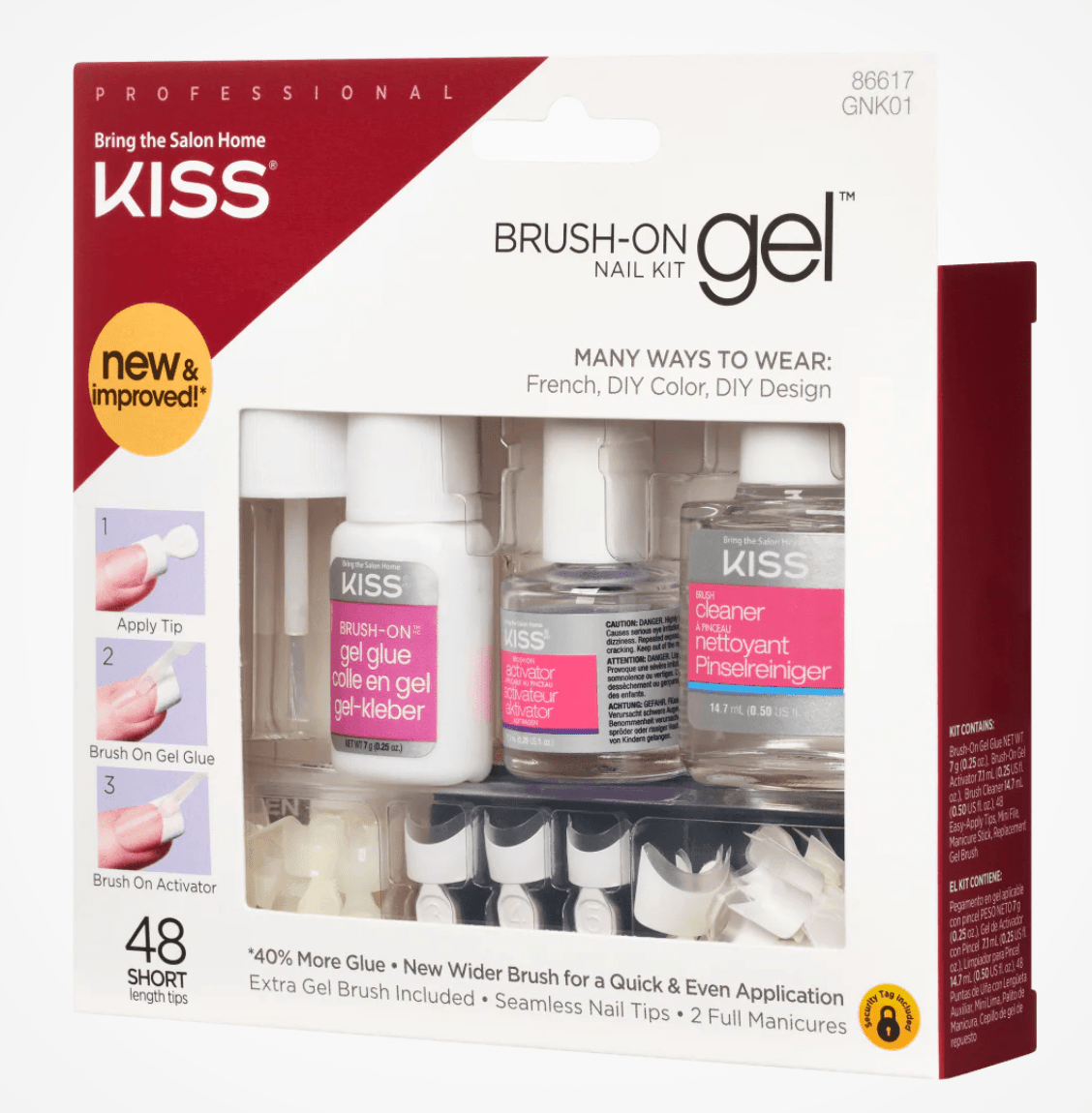 KISS Brush - On Gel Nail Kit – Acrylic Strength - Beauty Exchange Beauty Supply