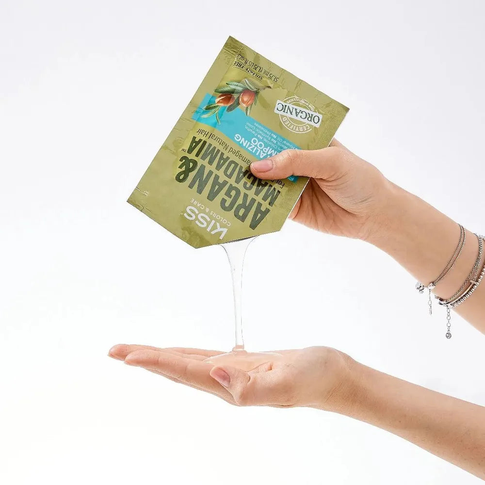 Kiss Colors & Care – Argan Macadamia Travel Sachets (50ml) - Beauty Exchange Beauty Supply