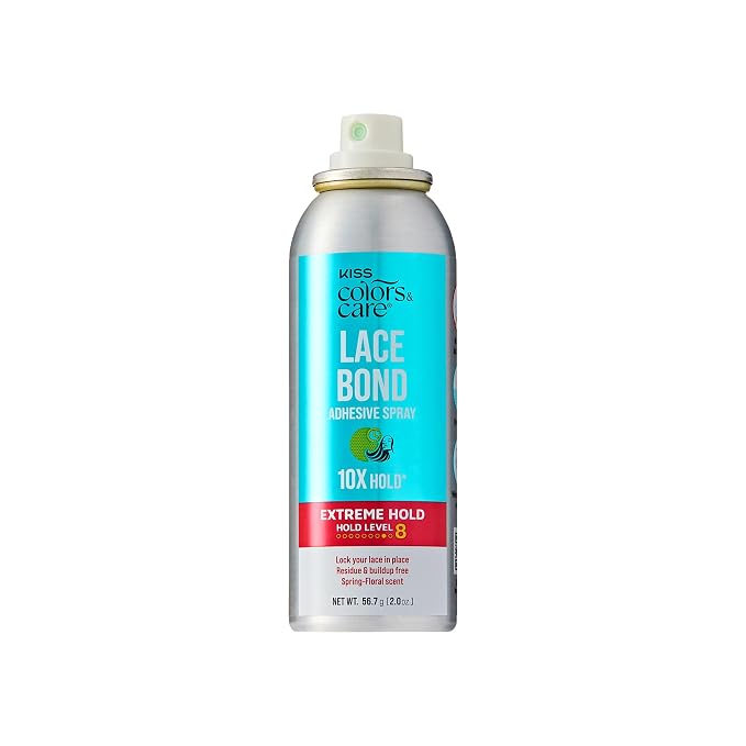 KISS Colors & Care Lace Bond Spray Extreme Hold – 2 oz - Beauty Exchange Beauty Supply