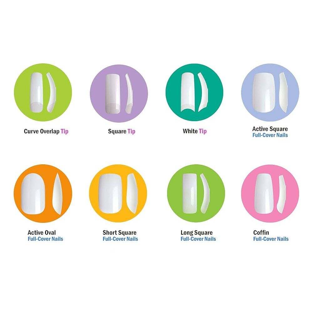 KISS Curve Overlap Nail Tips Natural Finish – 20 Tips - Beauty Exchange Beauty Supply